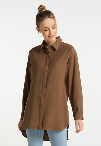 DreiMaster Vintage Blouse in Brown: front