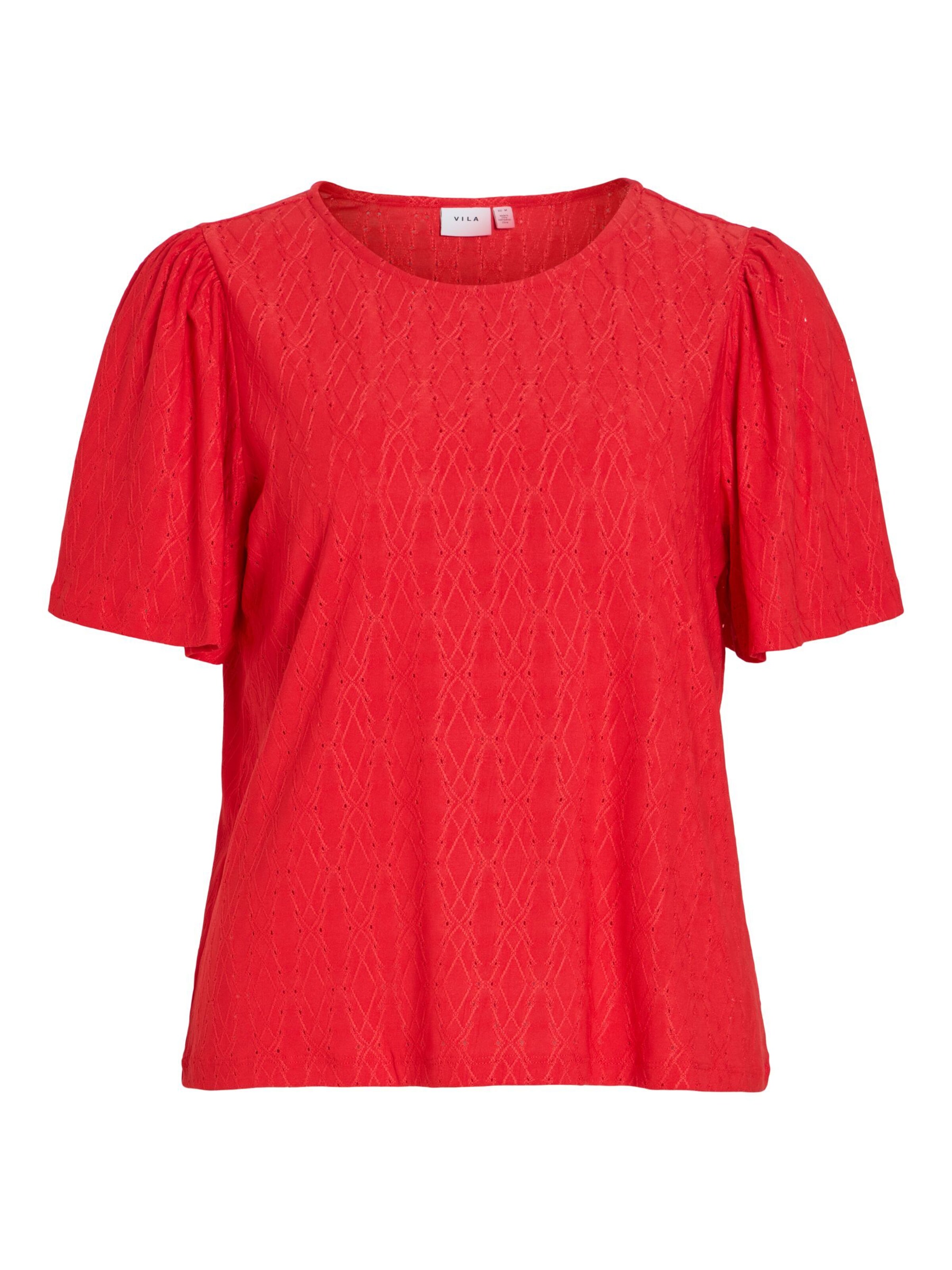 VILA Shirts 'VIBELLI ' i rød: forside