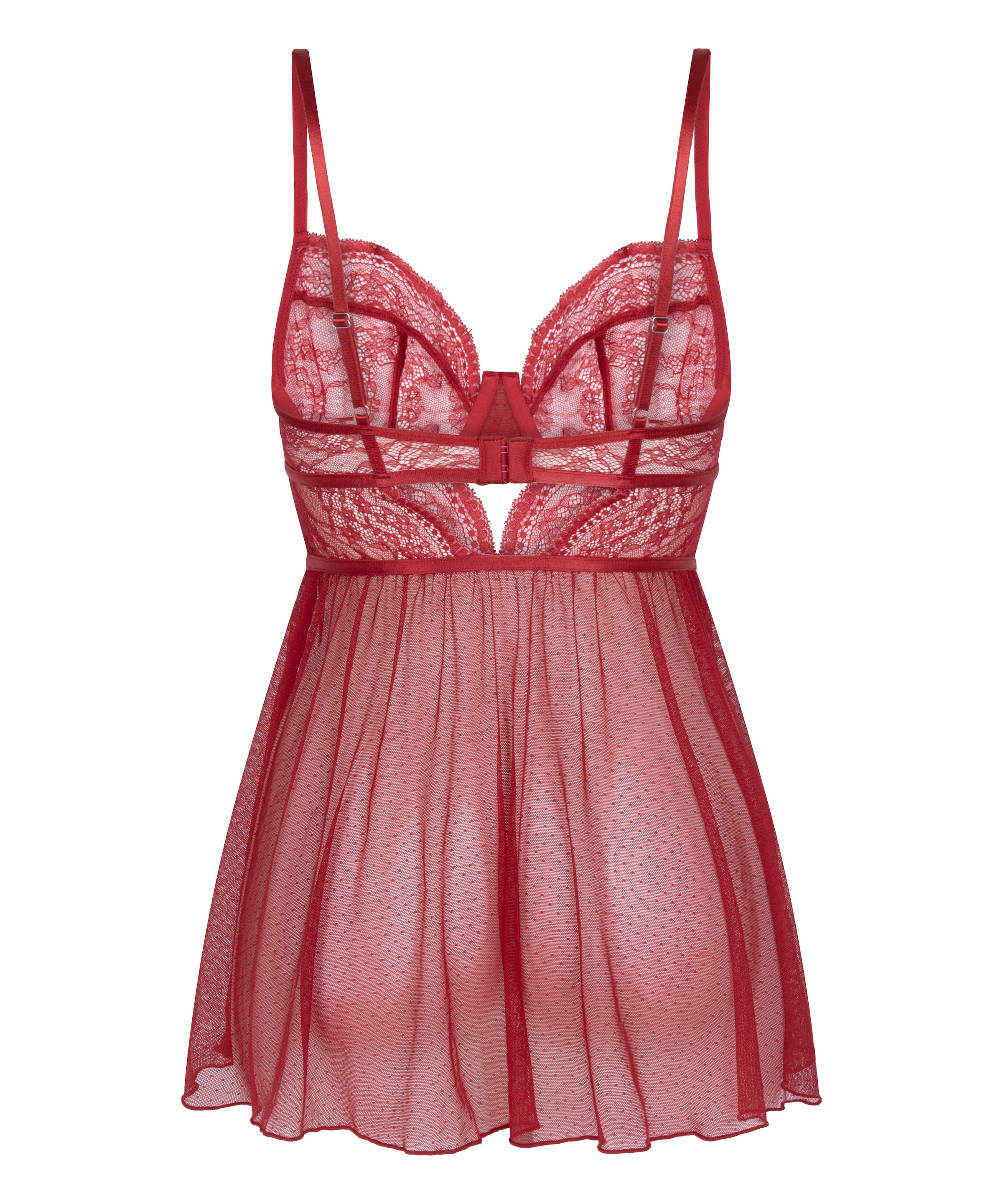 Déshabillé 'Isabelle' Hunkemöller en rouge