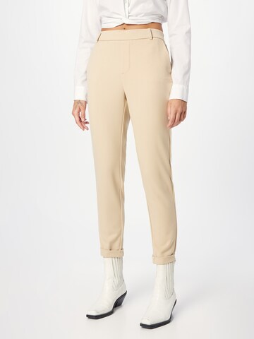 VERO MODA Slimfit Broek 'MAYA' in Beige: voorkant