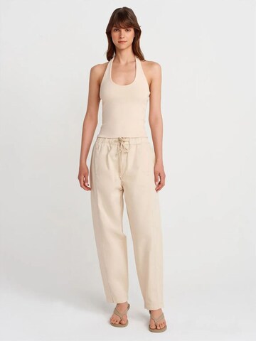 Dilvin Regular Pants in Beige: front