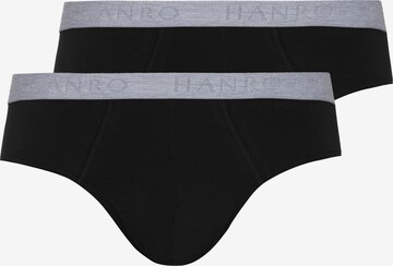 Hanro Panty ' Cotton Essentials ' in Black: front