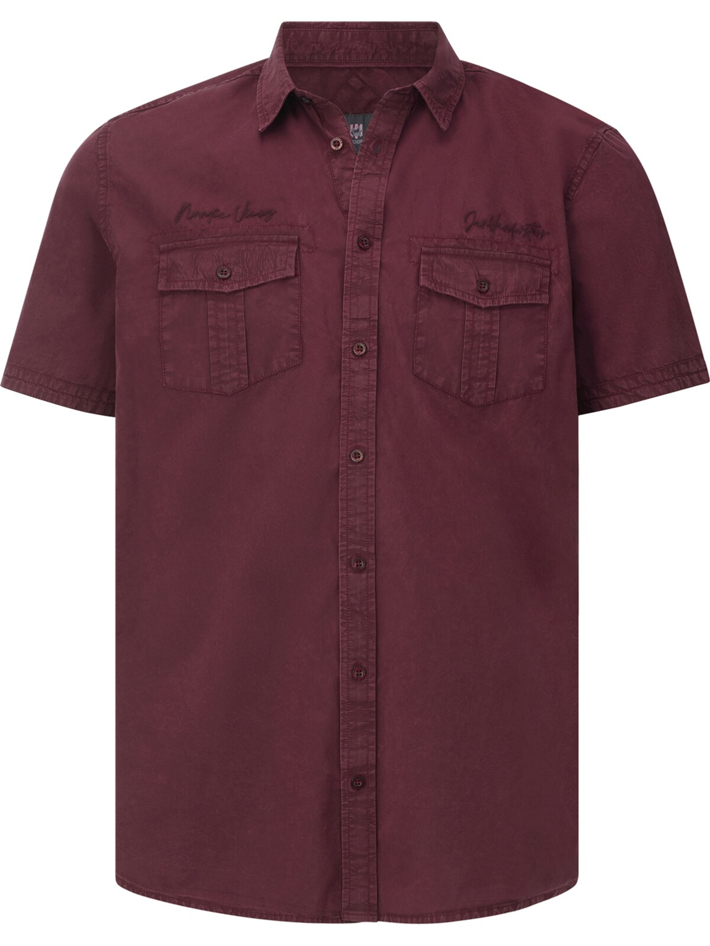 Jan Vanderstorm Comfort Fit Hemd 'Kurvin' in Rot: Vorderseite