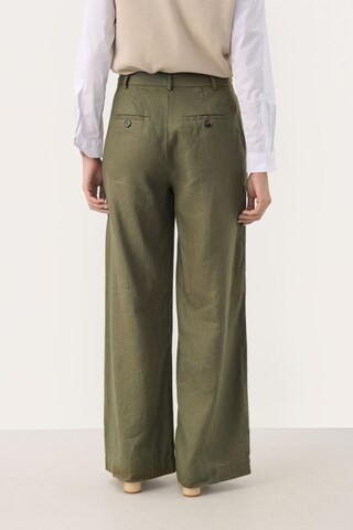 Part Two Wide Leg Hose 'Ninnes' in Grün