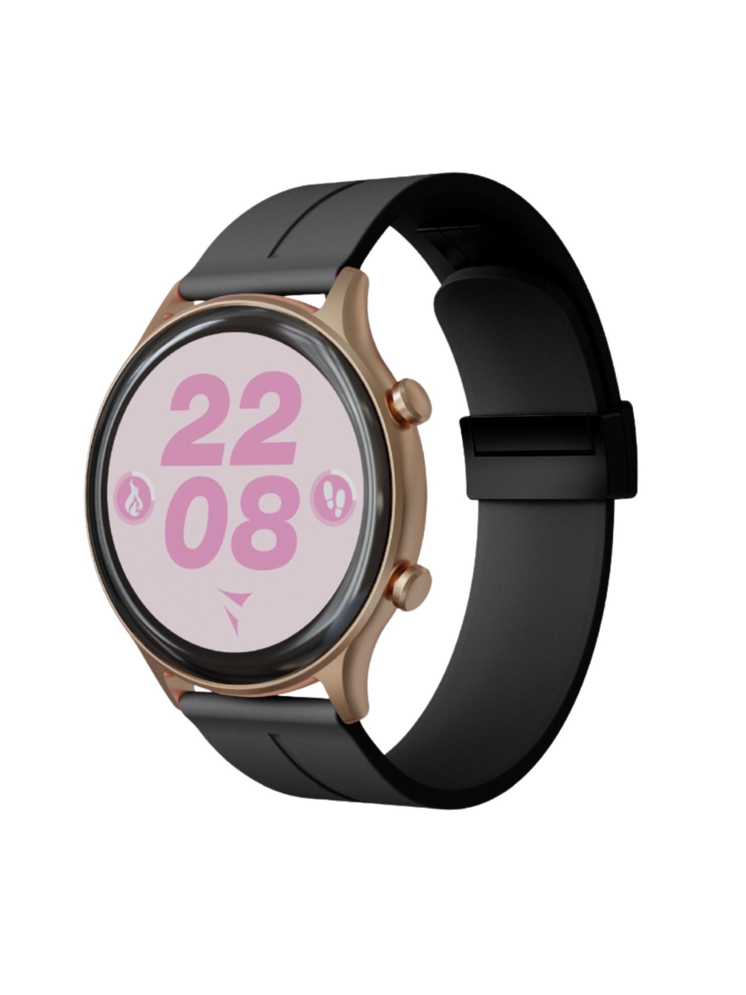 Techmade Digital Watch 'Dynamic 2 Smartwatch – Bundle mit Kopfhörern' in Pink