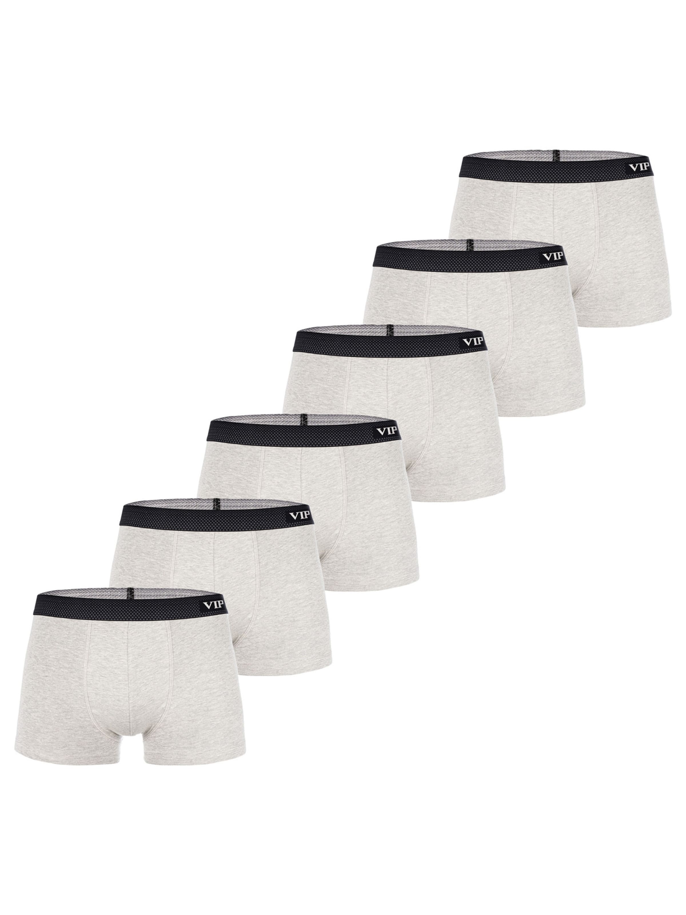 VIP Boxer shorts ' Premium Jersey Stretch ' in Grey: front