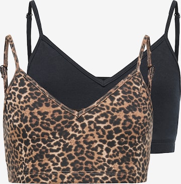 ONLY GIRLS Biustonosz 'KOGLOLA' w kolorze brązowy: przód