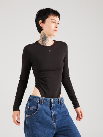 Tommy Jeans Body in Schwarz: Vorderseite