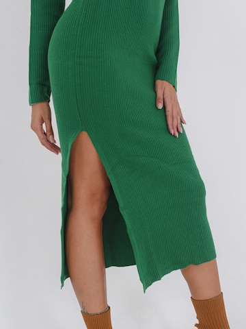 FRESHLIONS Knitted dress ' 'Svea' ' in Green