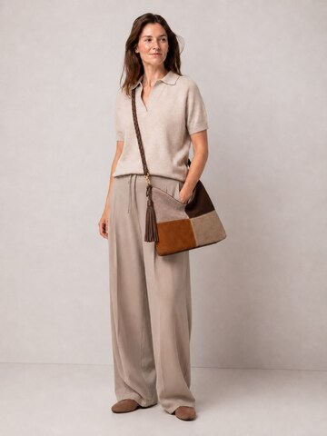 COLLEZIONE ALESSANDRO Shoulder Bag 'Patchwork' in Brown