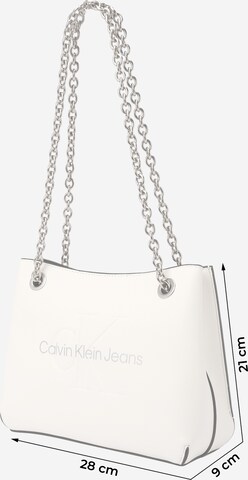 Calvin Klein Jeans Schoudertas in Wit