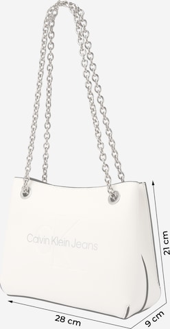 Calvin Klein Jeans Τσάντα ώμου σε λευκό