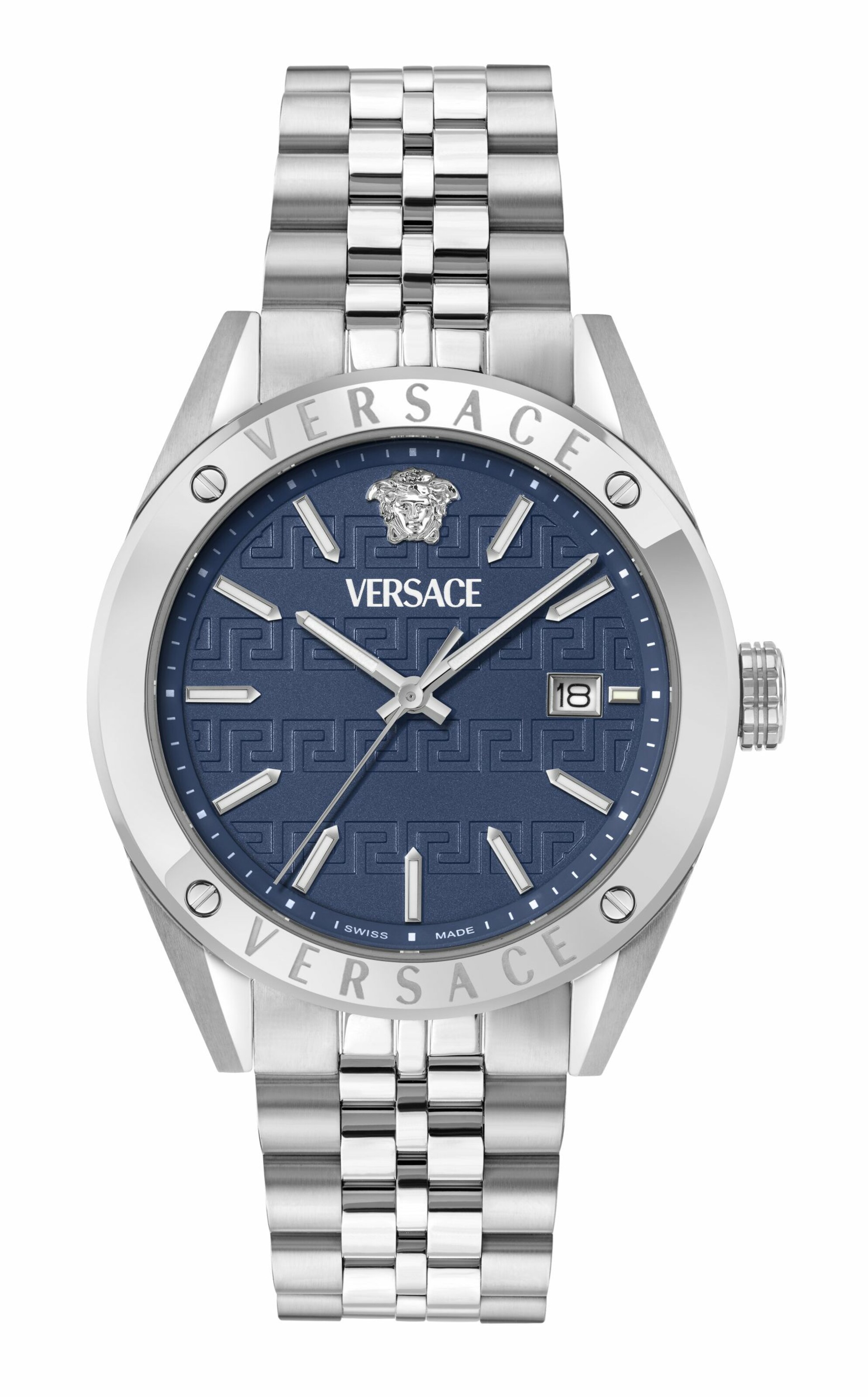 VERSACE Uhr in Silber: Vorderseite