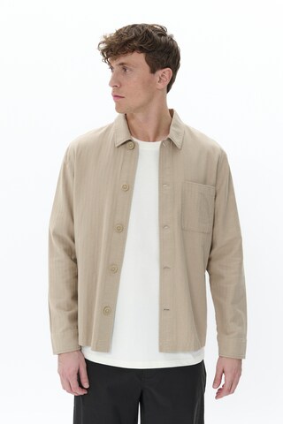 Matinique Regular fit Overhemd 'Heritage' in Beige: voorkant