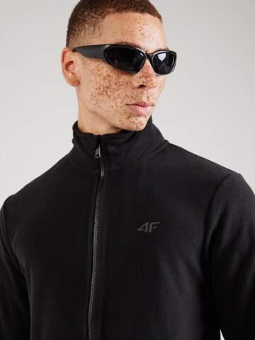 4F Athletic Fleece Jacket in Black