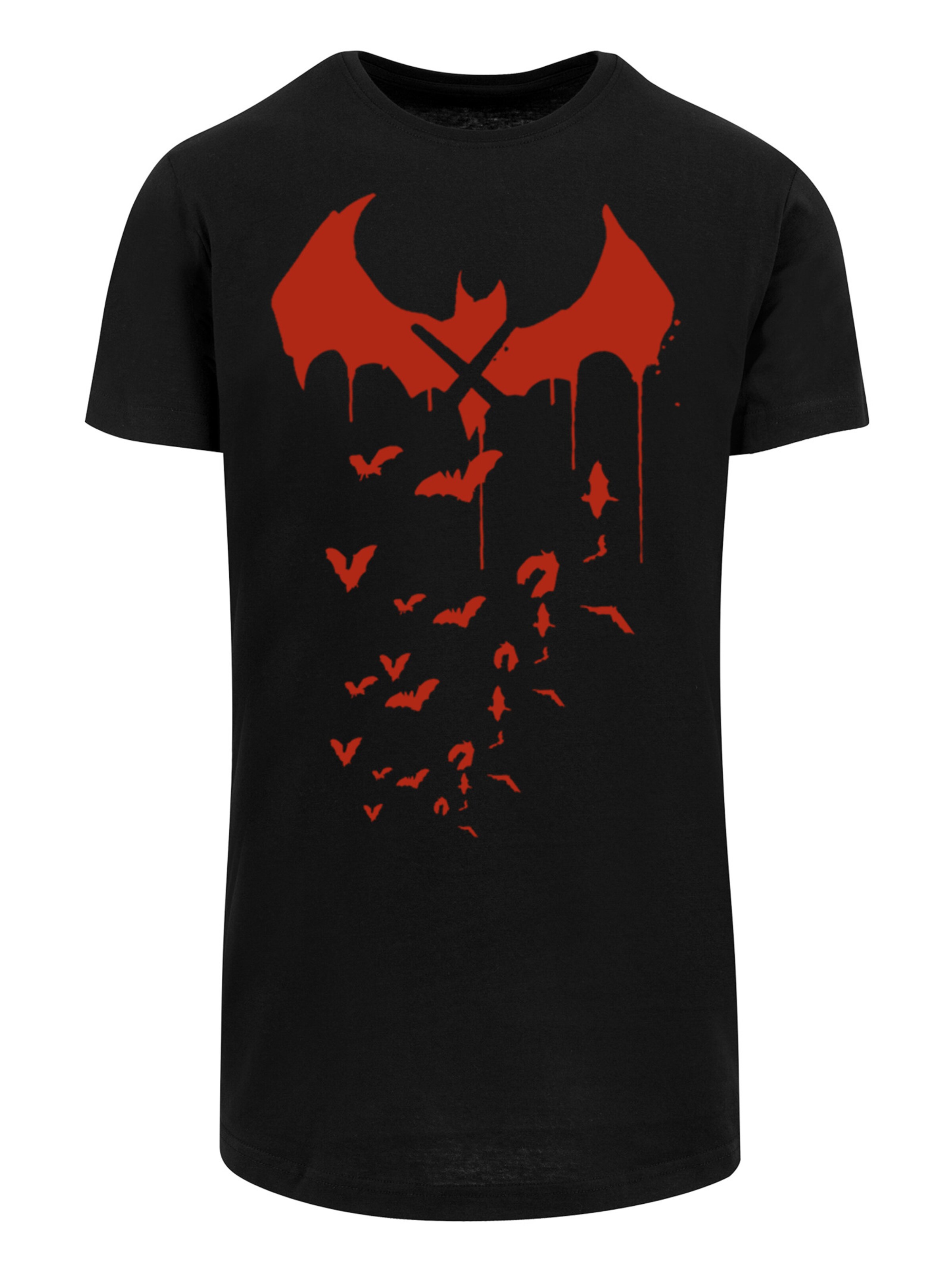 T-Shirt 'DC Comics Batman Arkham Knight Bats' F4NT4STIC en noir : devant