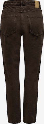 ONLY Tapered Jeans 'Darsy' in Brown