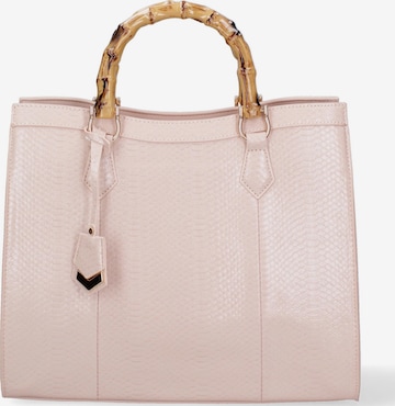 Borsa a spalla 'Borsa a Spalla Donna Ecopelle Vegana con Manico Bambù' di Diana&Co. in rosa: frontale