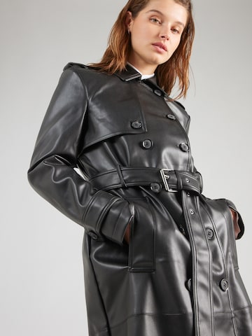 Warehouse Ανοιξιάτικο και φθινοπωρινό παλτό σε μαύρο