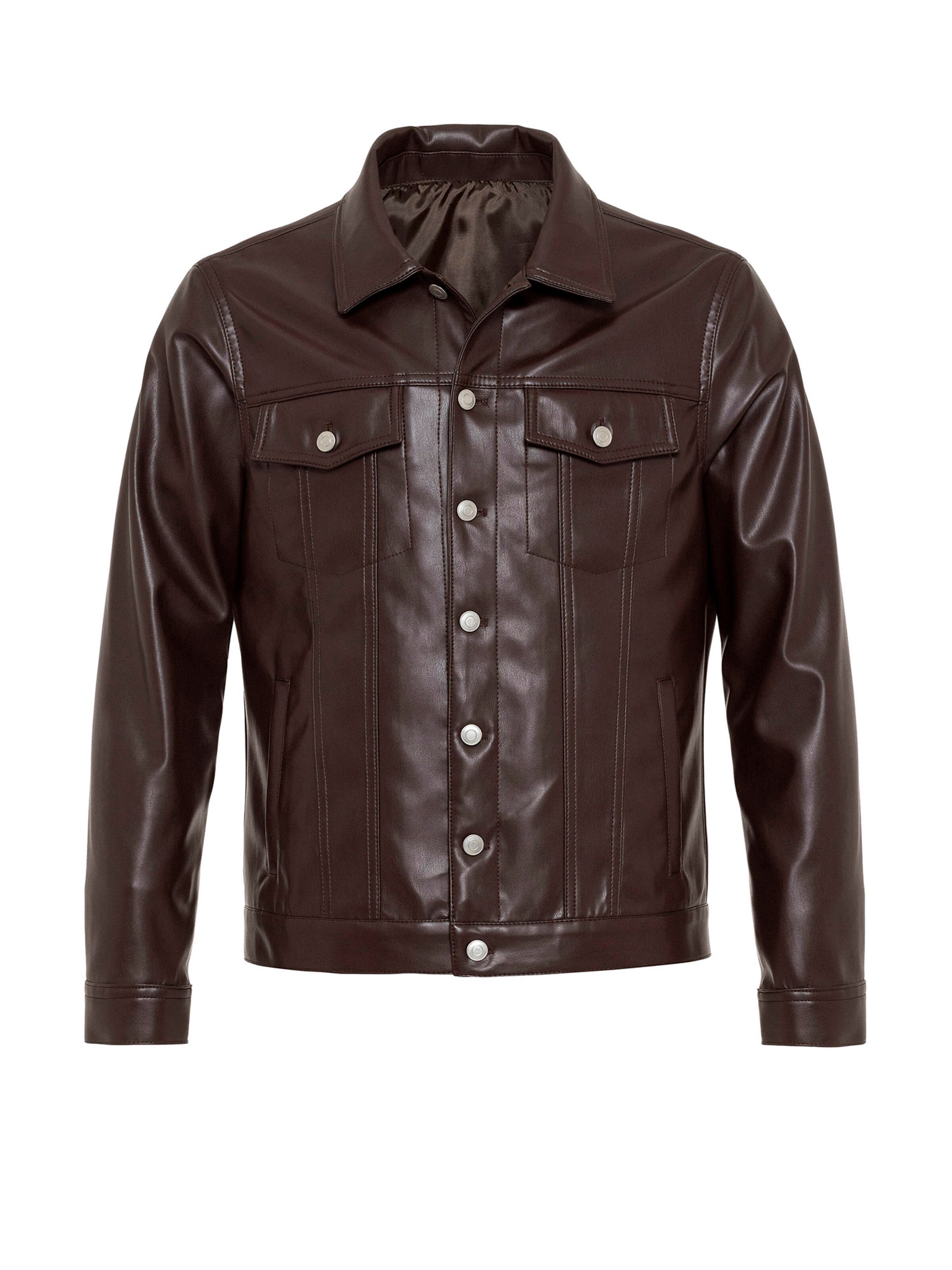 Antioch Tussenjas in Bruin: voorkant