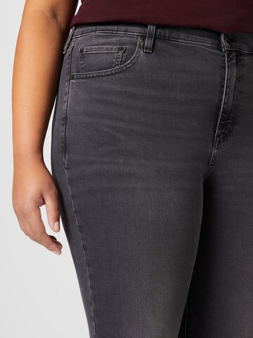 Levi's® PlusSkinny Traperice '721 PL Hi Rise Skinny' - crna boja