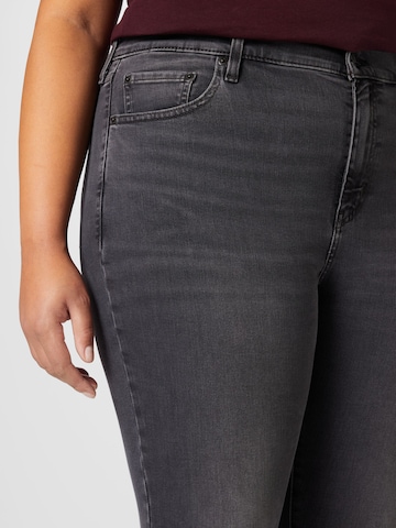 Levi's® Plus Skinny Jeans '721 PL Hi Rise Skinny' i svart