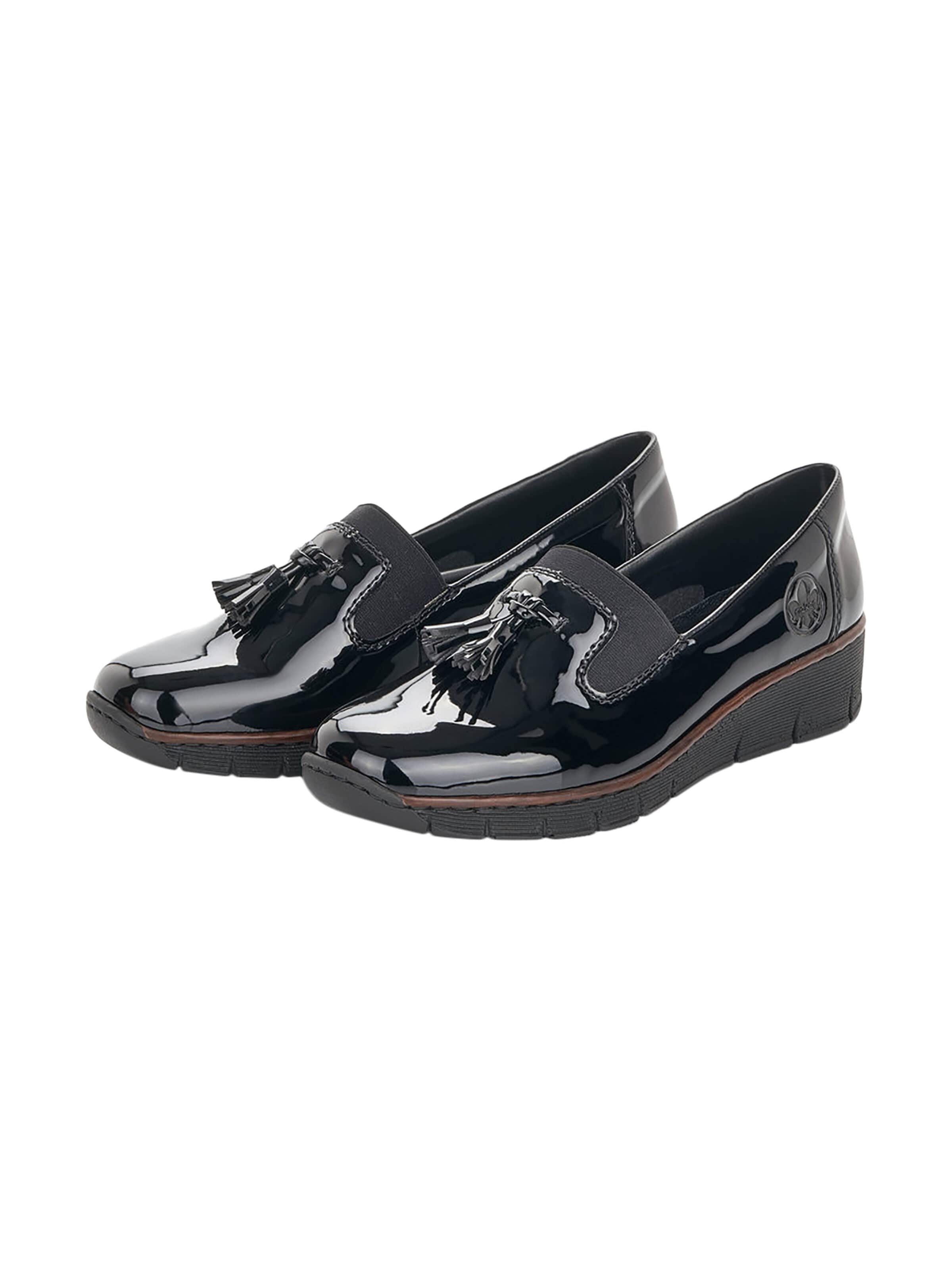 Slipper 'Softlack-Slipper' di Rieker in nero