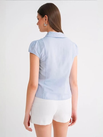MixRay Bluza 'Hemden' | modra barva