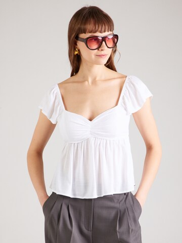 Chemisier HOLLISTER en blanc : devant