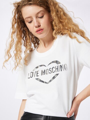 T-shirt Love Moschino en blanc