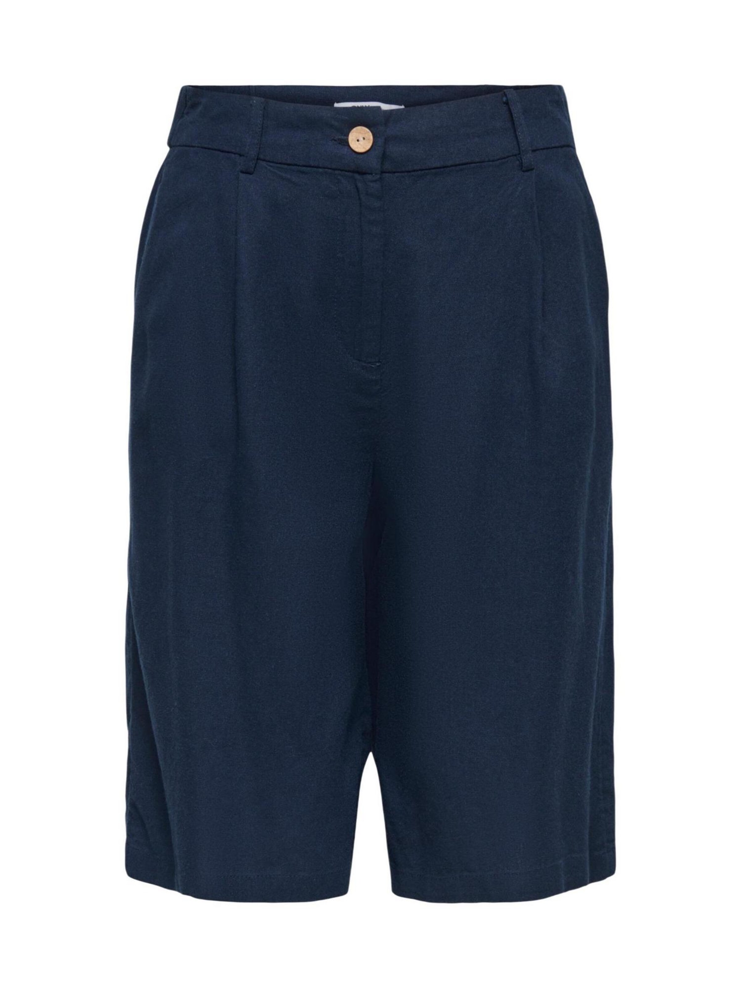 regular Pantaloni 'Onlgoa Hw Linen Bl Long Shorts Cc Tlr 15363720' di ONLY in blu