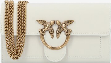 PINKO - Clutches 'Love One' em bege: frente