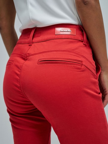 Salsa Jeans Flared Chino trousers in Red