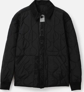 DesigualPrijelazna jakna 'Maverik' - crna boja: prednji dio