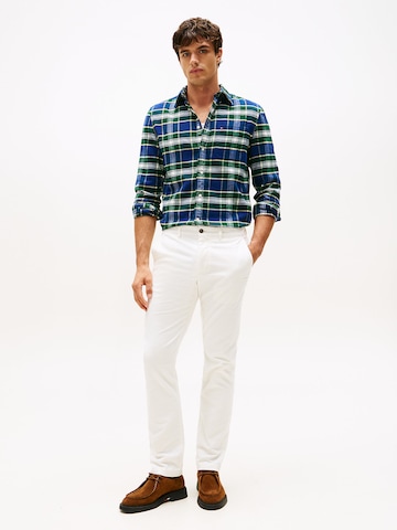 TOMMY HILFIGER Regular Fit Hemd 'Tartan' in Blau