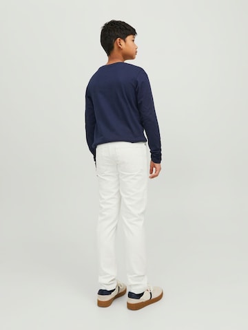 Coupe slim Jean 'Glenn' Jack & Jones Junior en blanc