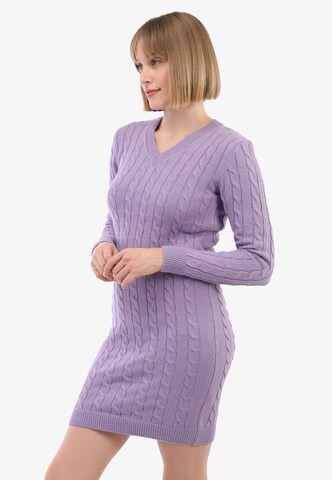 Felix Hardy Knit dress in Purple