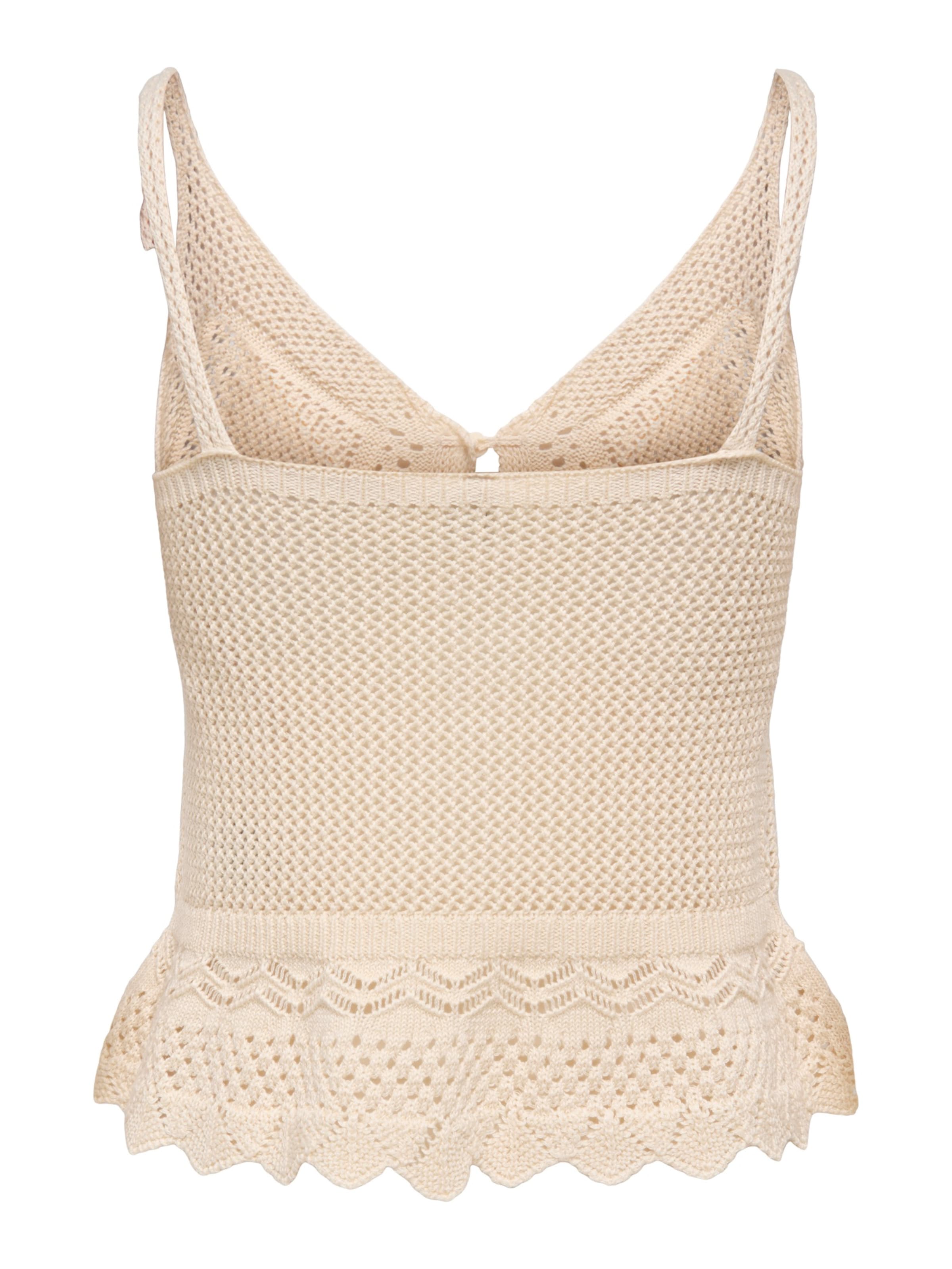 ONLY Gebreide top 'ONLLISON' in Beige