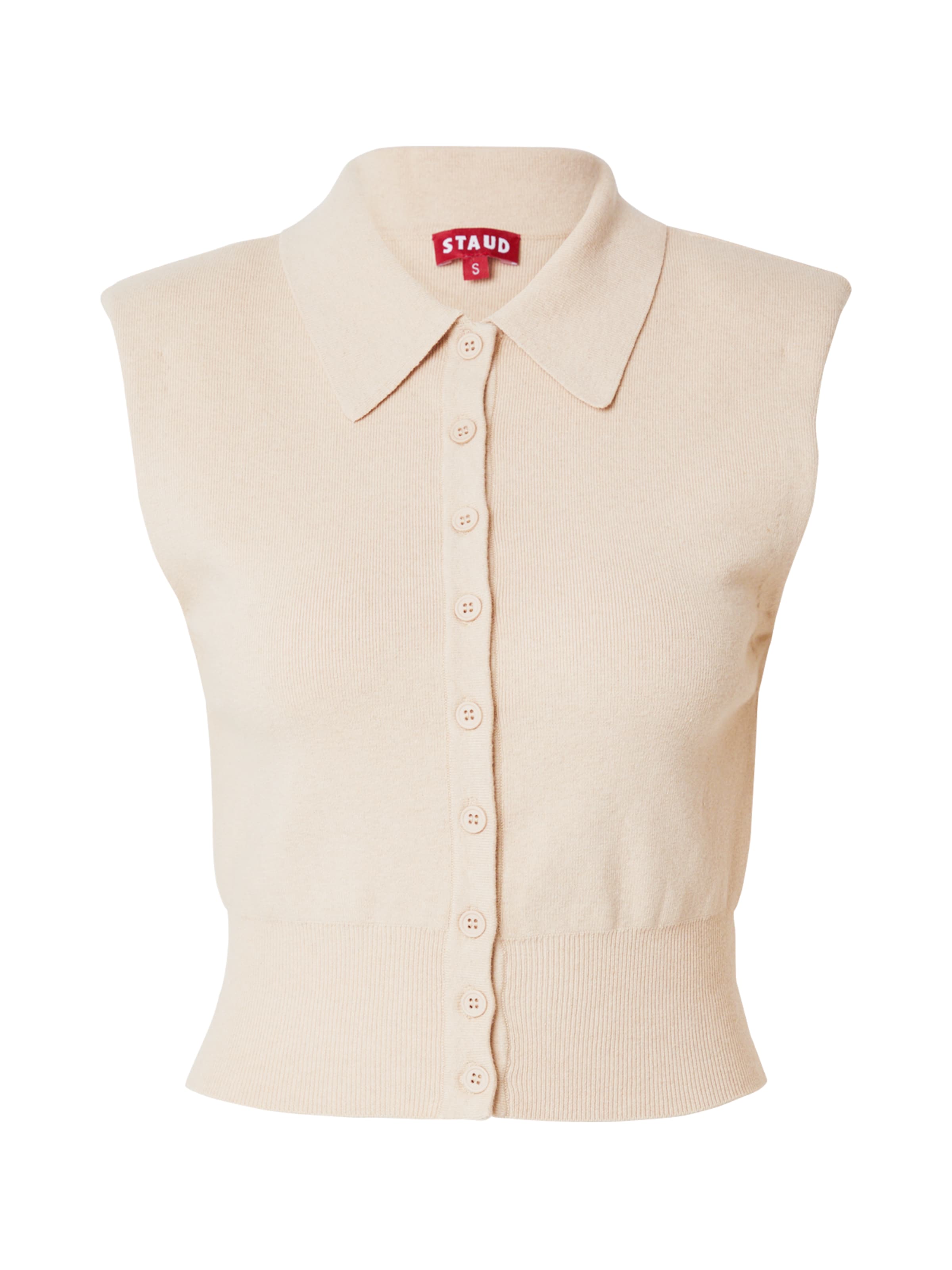 Staud Knit cardigan 'NOLA' in Beige: front