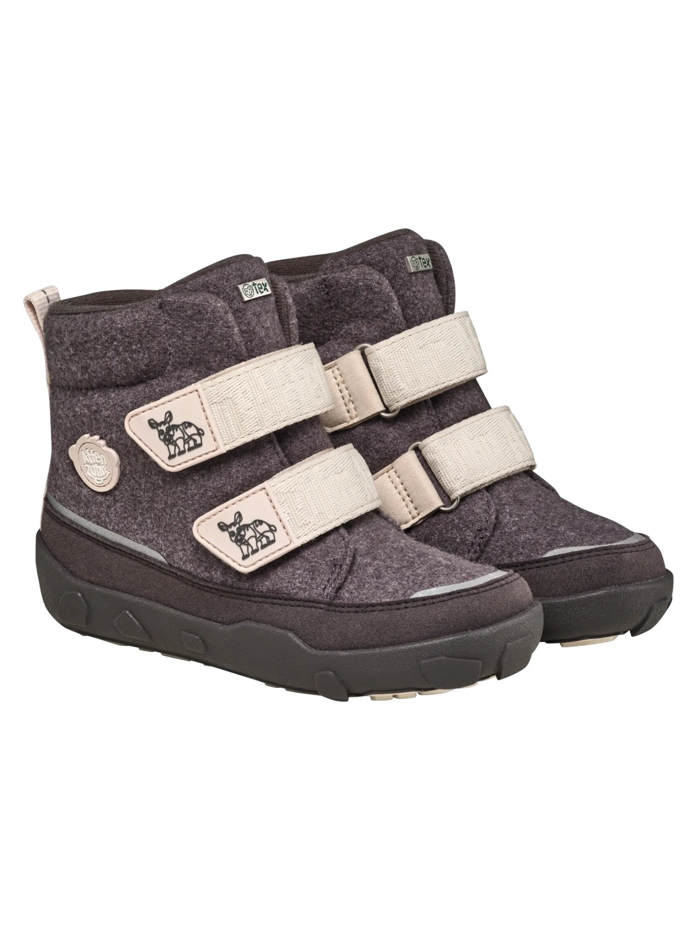 Affenzahn Stiefel 'Winterstiefel Wolle Comfy'‌‌‌‌‌‌‌ in Grau