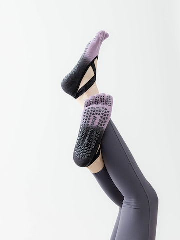 Millo Athletic Socks 'Freedom Yoga' in Purple
