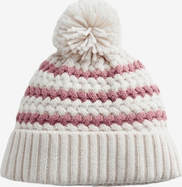 Next Beanie in White: front