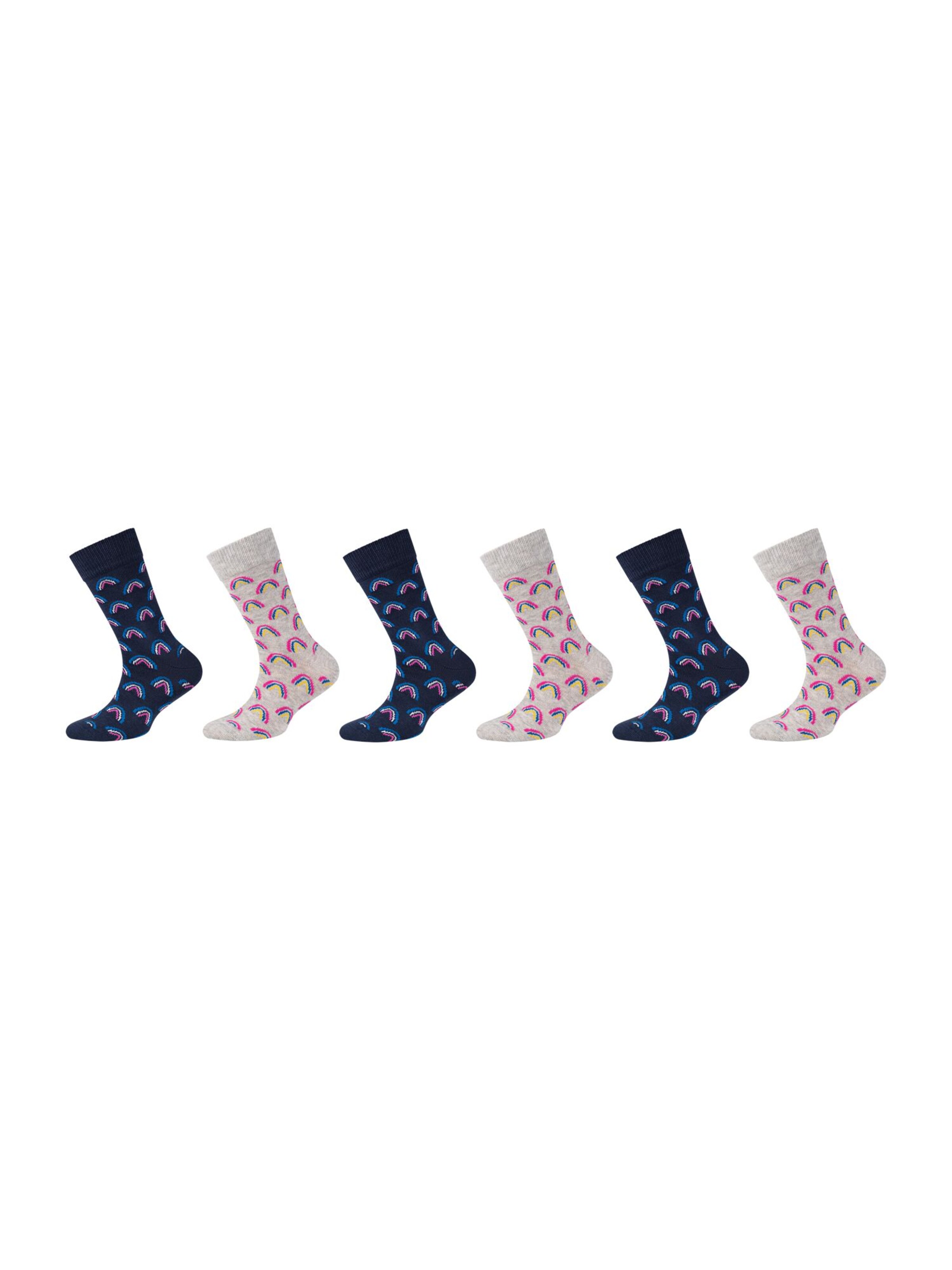 camano Socks in Blue: front