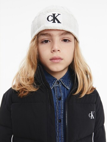 Calvin Klein Jeans - Gorra en beige: frente