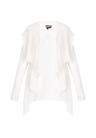DreiMaster Vintage Knit cardigan in White: front