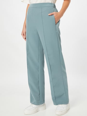 PIECES Wide leg Broek 'PCBOZZY' in Blauw: voorkant