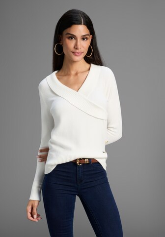 Bruno Banani LM Sweater in White: front
