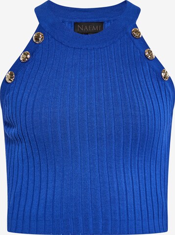 Tops en tricot NAEMI en bleu : devant