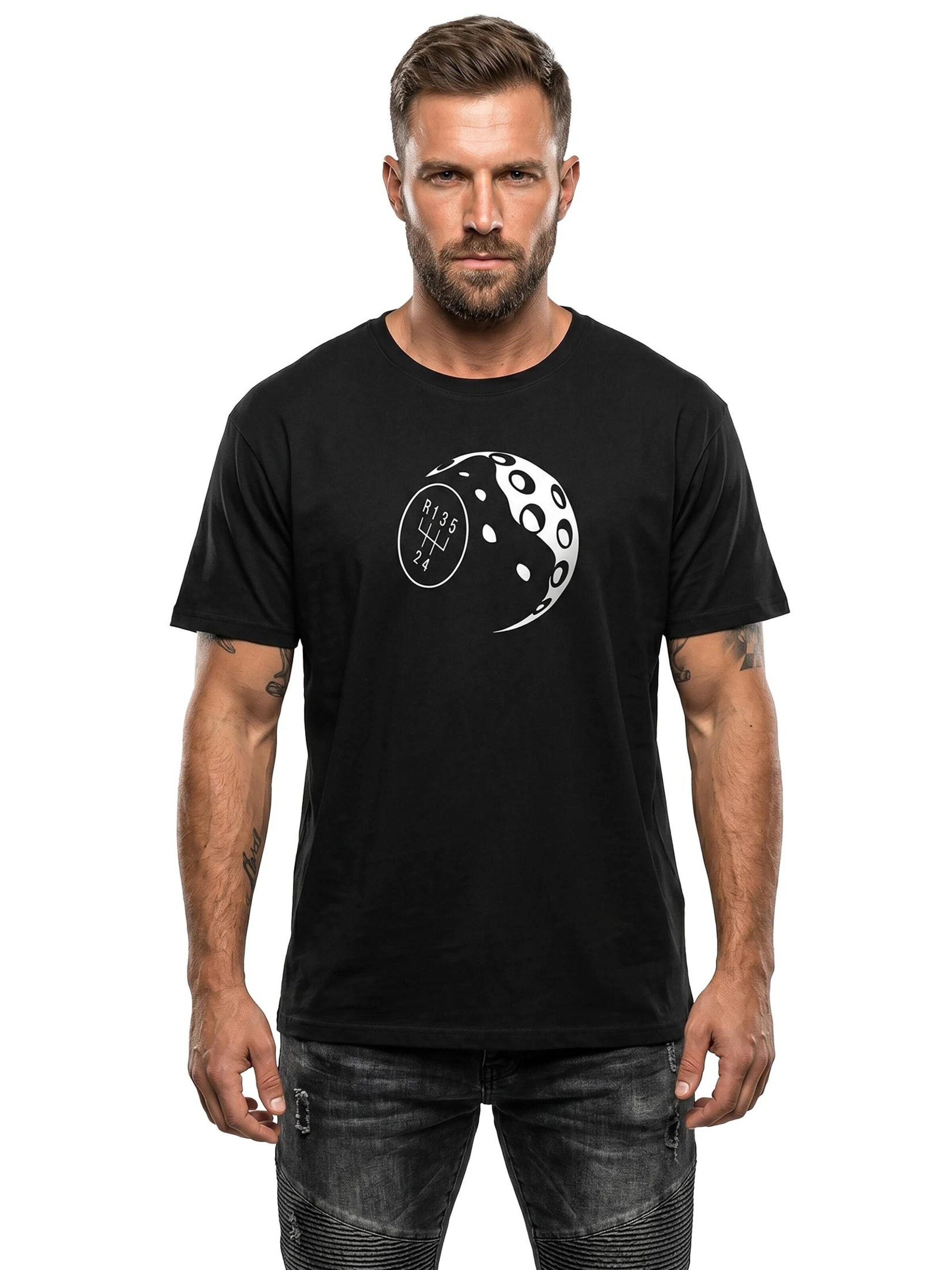 MAKAYA Shirt 'Schaltknauf' in Black