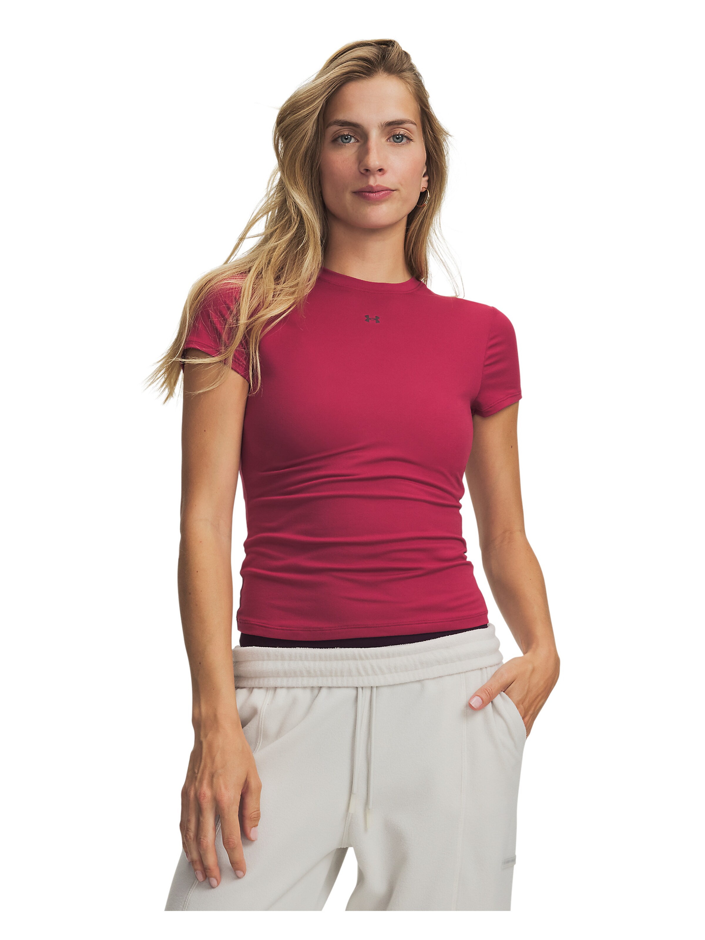 UNDER ARMOUR Functioneel shirt 'Motion' in Rood: voorkant